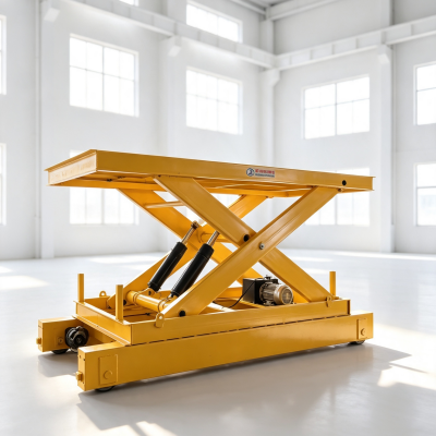 Track Traveling Cargo Lifting and Transport Platform