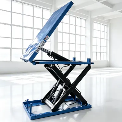 Fixed Hydraulic Scissor Lift With Tilting Platform