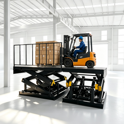 Separated Loading & Unloading Scissor Lift table